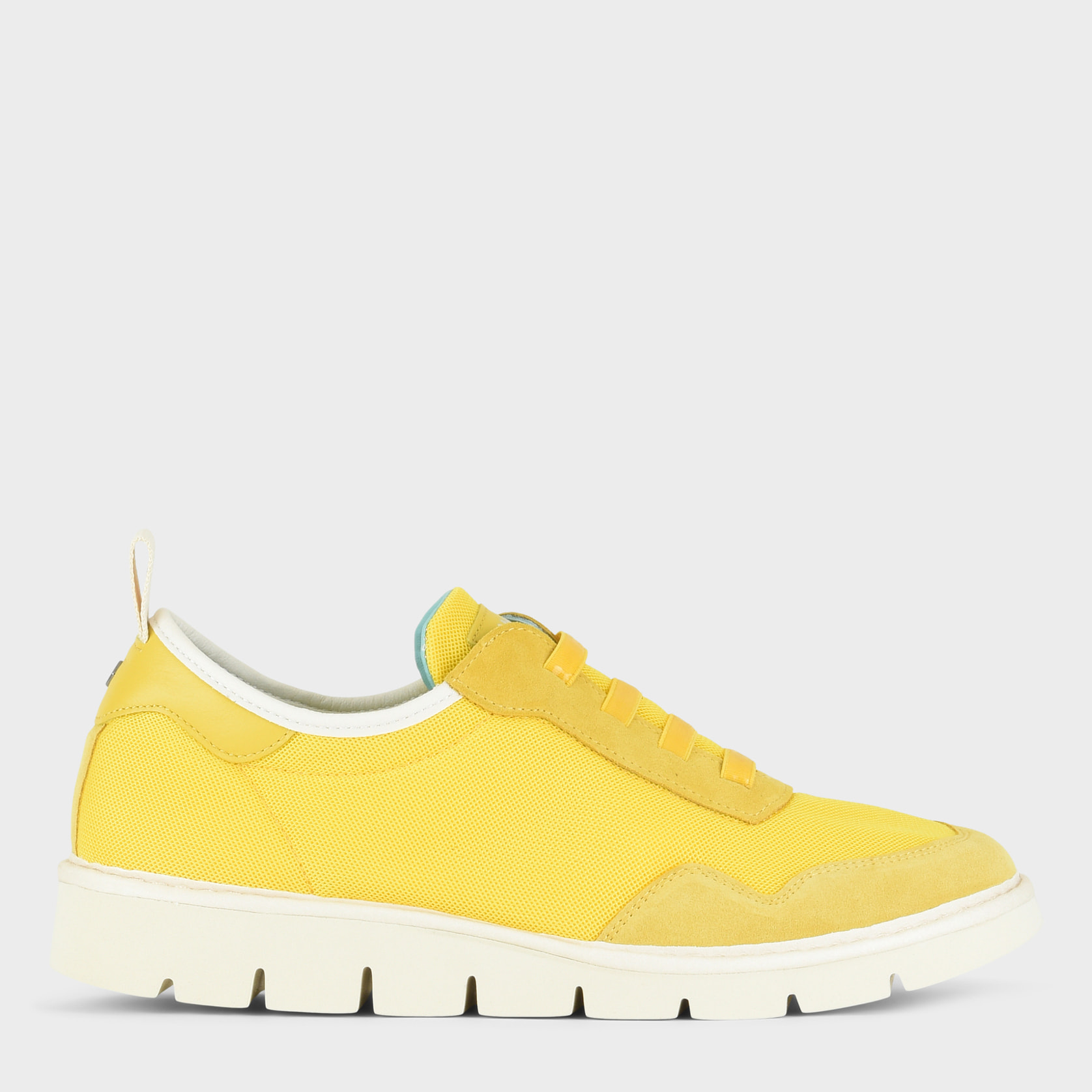 SLIP ON P05 UOMO IN MESH E SUEDE GIALLO