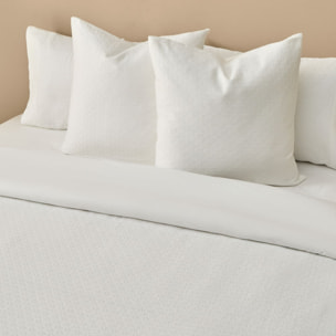 Funda nórdica texturizada Fremat color blanco 100% Algodón