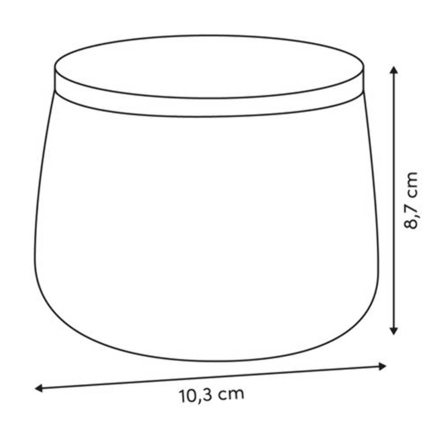Pot à cotons en verre Dotty flammes marron