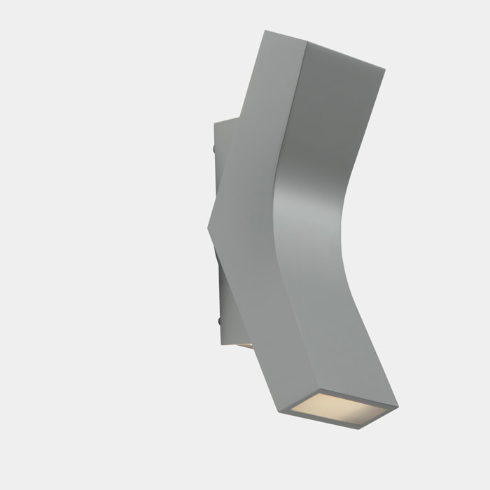 LEDS C4 Bend Aplique interior con luz led blanco calido 3000k 239lm.Plata