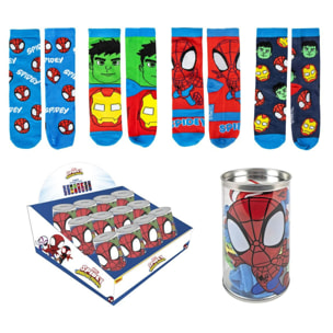 Pack Calcetines 4 Piezas Spidey Talla 27/30