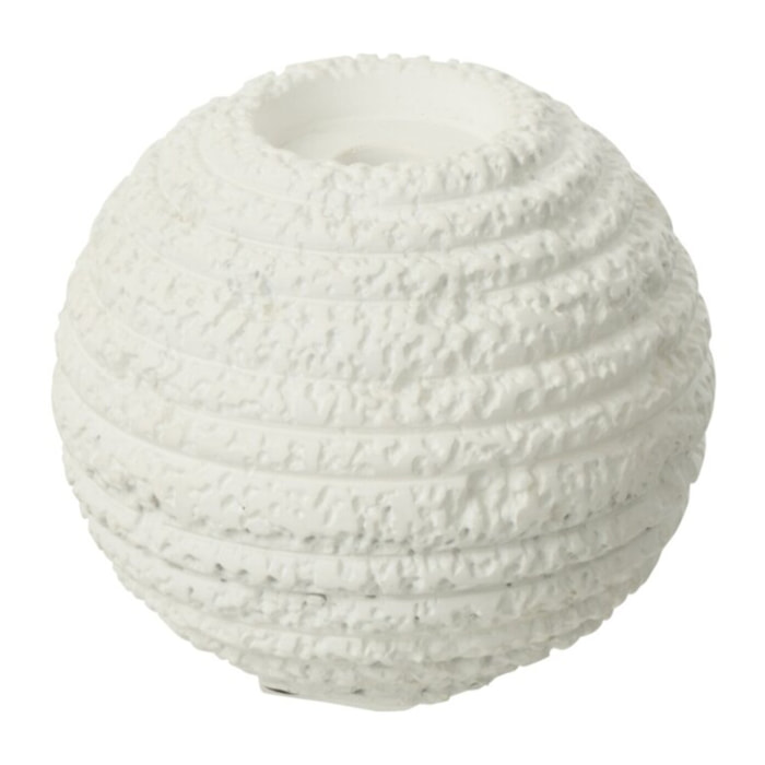 J-Line Chandelier Creta Rond Ciment Blanc Small