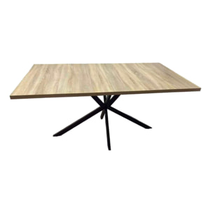 ENOLA Table extensible 8 personnes effet bois 200cm