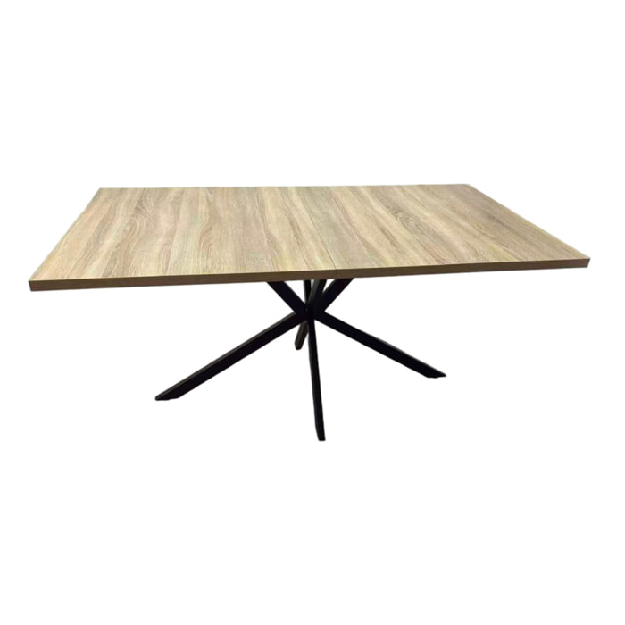 ENOLA Table extensible 8 personnes effet bois 200cm