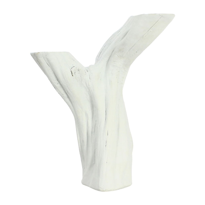 Vase en résine blanche h25cm NATURA