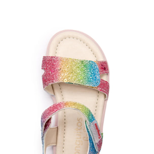 Sandalias Abiertas de Niña Respetuosas Goflex en Multicolor