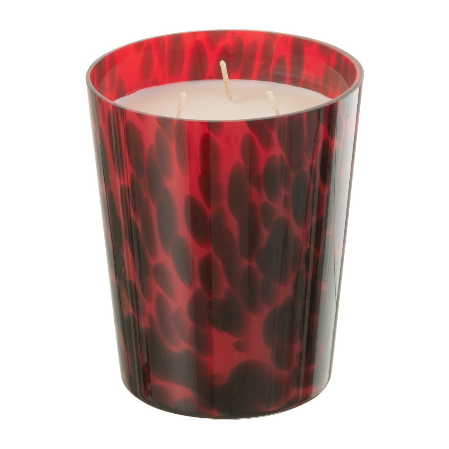 J-Line bougie parfumée Noa - Sandalwood - verre - rouge - medium - 68H