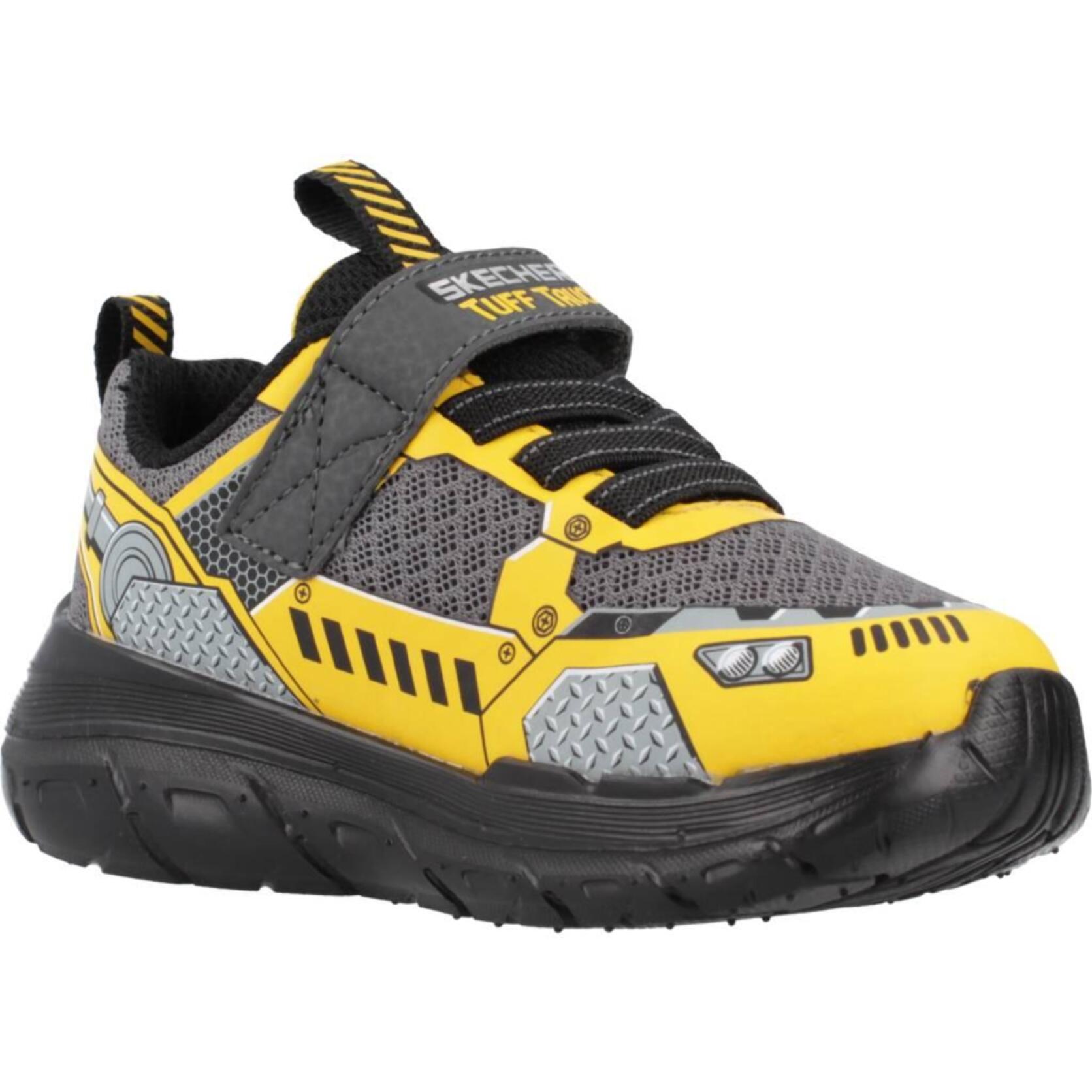Zapatillas Niño Skech Tracks Negro