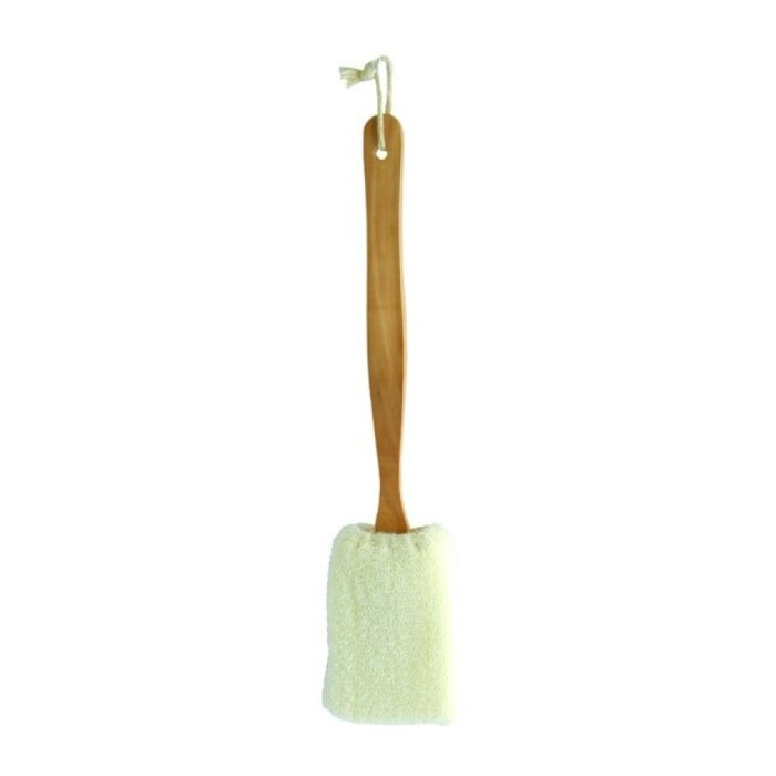 Brosse de bain en bois avec éponge exfoliante MSV