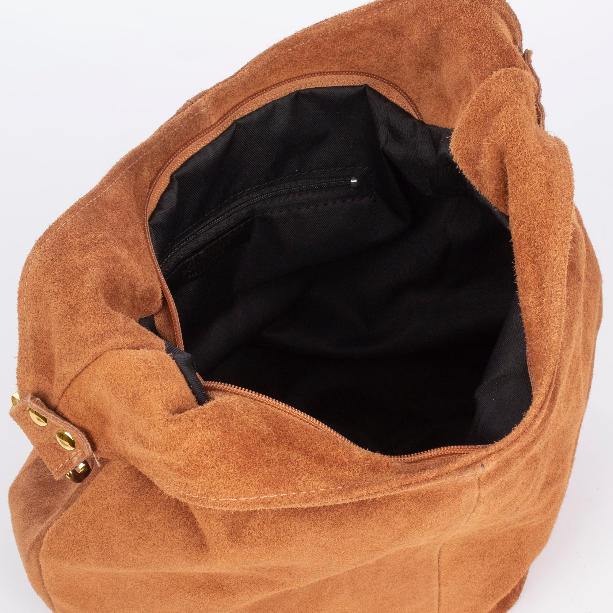 Basiano Borsa a spalla Donna. Pelle autentica Scamosciata