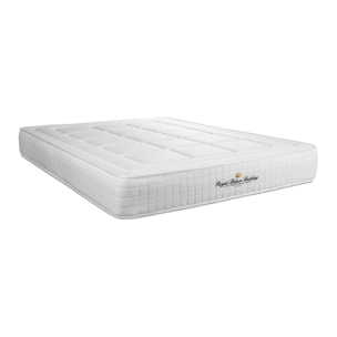 Ensemble - Matelas Mémoire de forme 24cm d'épaisseur - 3 zones de confort - Confort ferme - Sommier tapissier monobloc - 2 places
