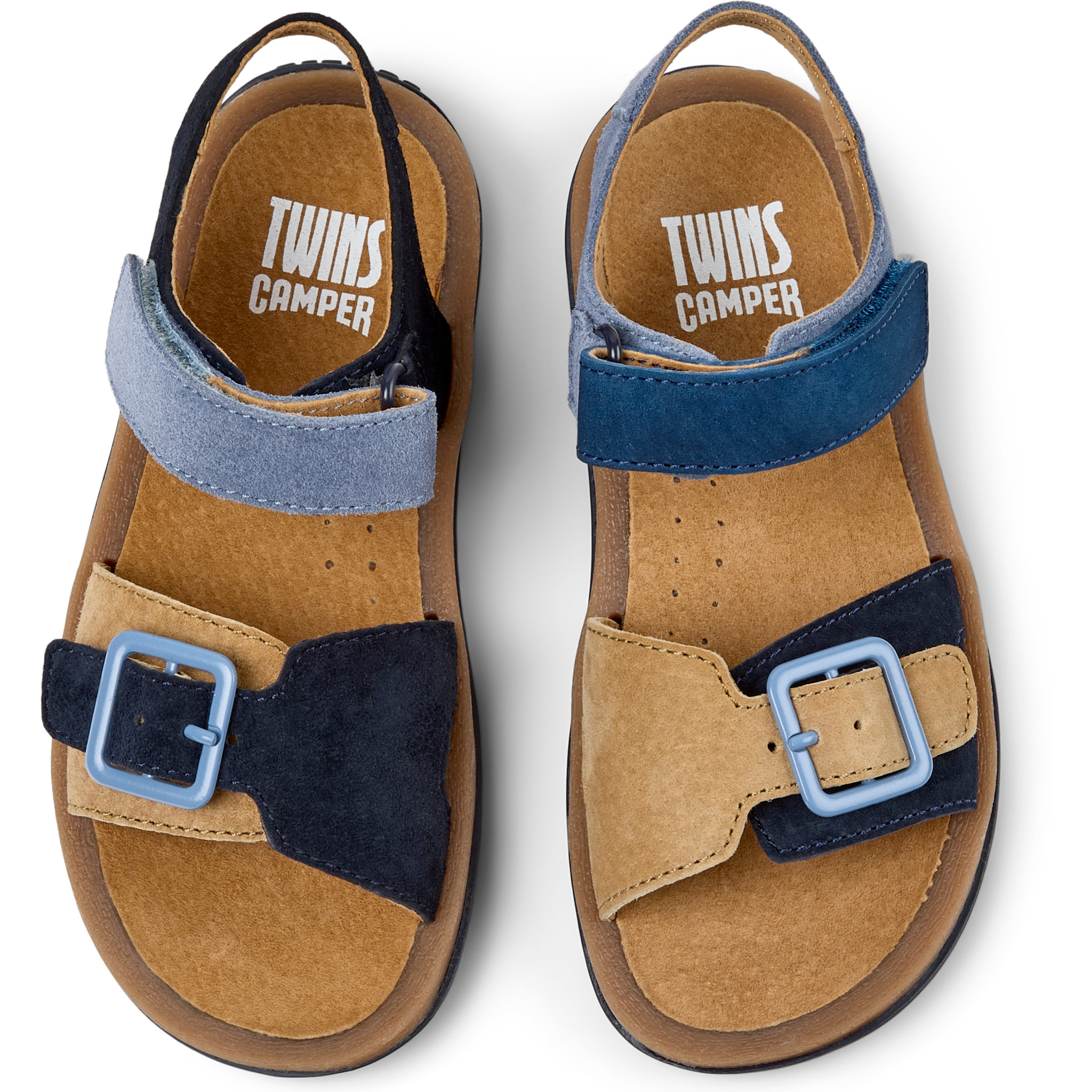Sandalias - CAMPER Bicho Kids Twins - Multicolor - Cuero nobuk