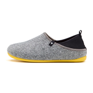 Zapatillas De Casa Lanna Dual Fit Man Gris & Amarillo