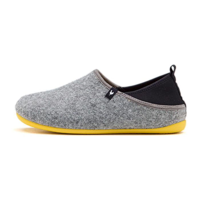 Zapatillas De Casa Lanna Dual Fit Man Gris & Amarillo