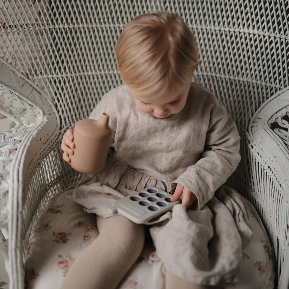 Mushie Taza Didáctica Silicona Solid