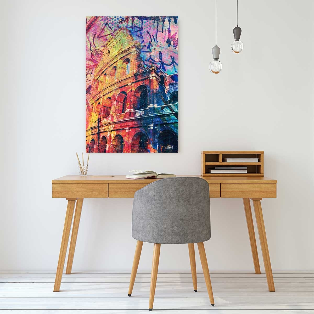 Tableau colisée pop art Toile imprimée