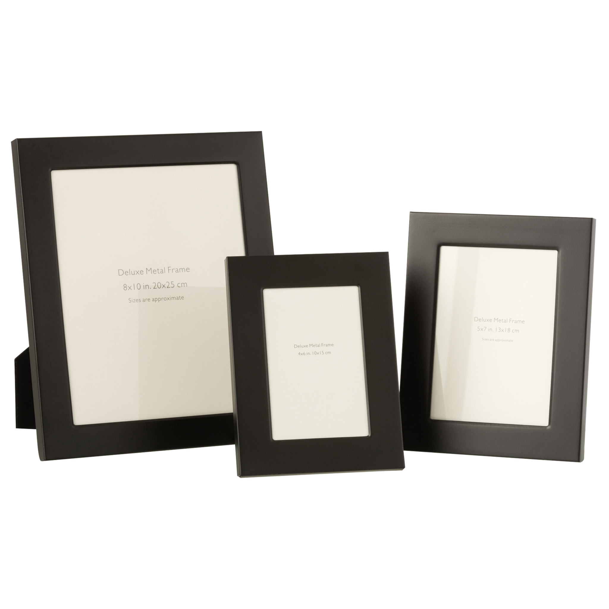 J-Line cadre photo Bordure  Large - métal - noir - large - 2 pièces