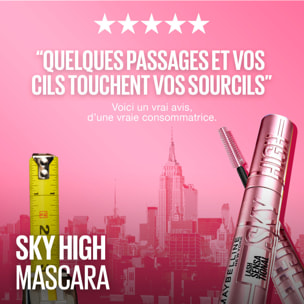 Maybelline New York- Lot de 2 Mascaras Volume et Longueur Illimitée - Cils Sensational Sky High - Cosmic Black Noir Intense - 7.