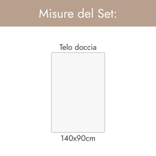 INTRECCI HOME Telo Doccia, Asciugamano Grande in Puro Cotone 500 g, , Morbidezza Extra, Assorbenza Superiore, Elegante e Durevole,