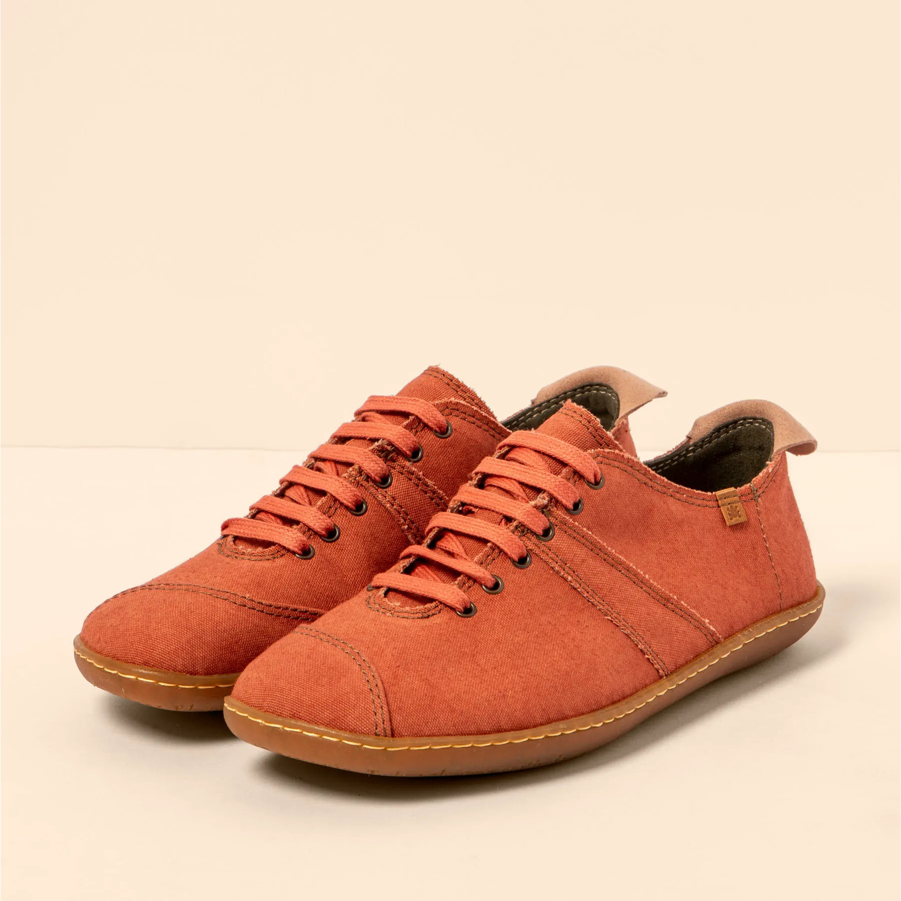 Zapatos N5288T RECYCLED COTTON BURNT/ EL VIAJERO color Burnt