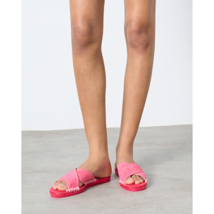 Sandalias planas cuña de 2 cm