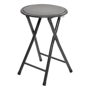 Tabourets pliants gris