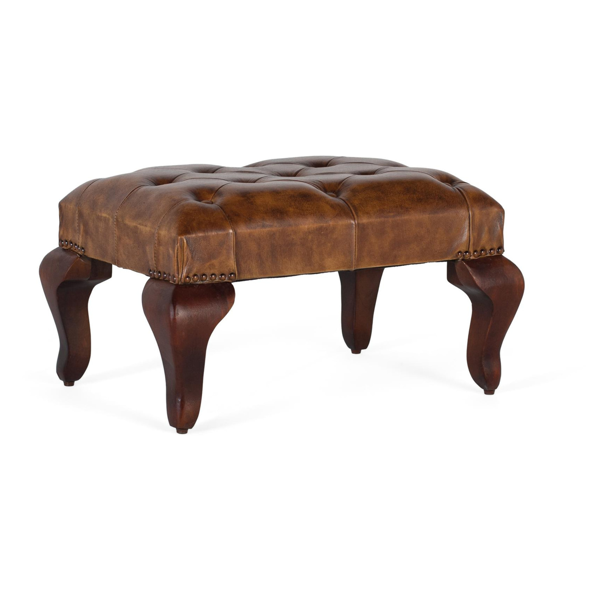 Banco de Madera de Acacia 61 Cm Estilo Vintage