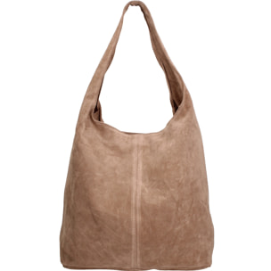 Borsa a mano da donna Made in Italy - Modello Valeria Chic - 100% pelle - 40.0 x 35.0 x 15.0 cm