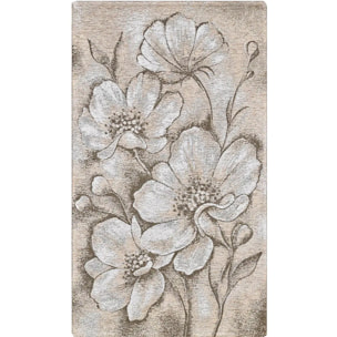 Tappeto Arredo Fiori Lavabile Antiscivolo