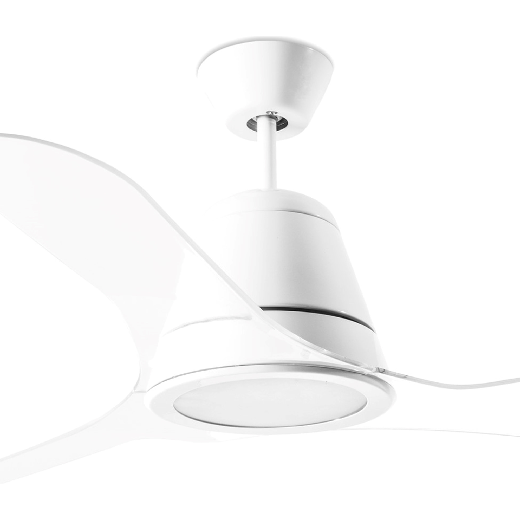 Forlight Ventilador IP20 Tiga LED 18.9W 3000K Blanco brillante Transparente