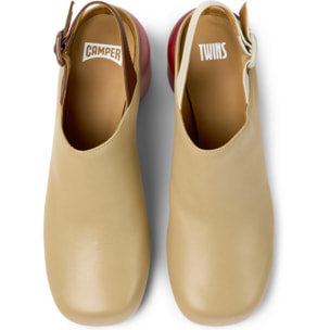 CAMPER Niki Twins - Zapato de tacon Beige Mujer