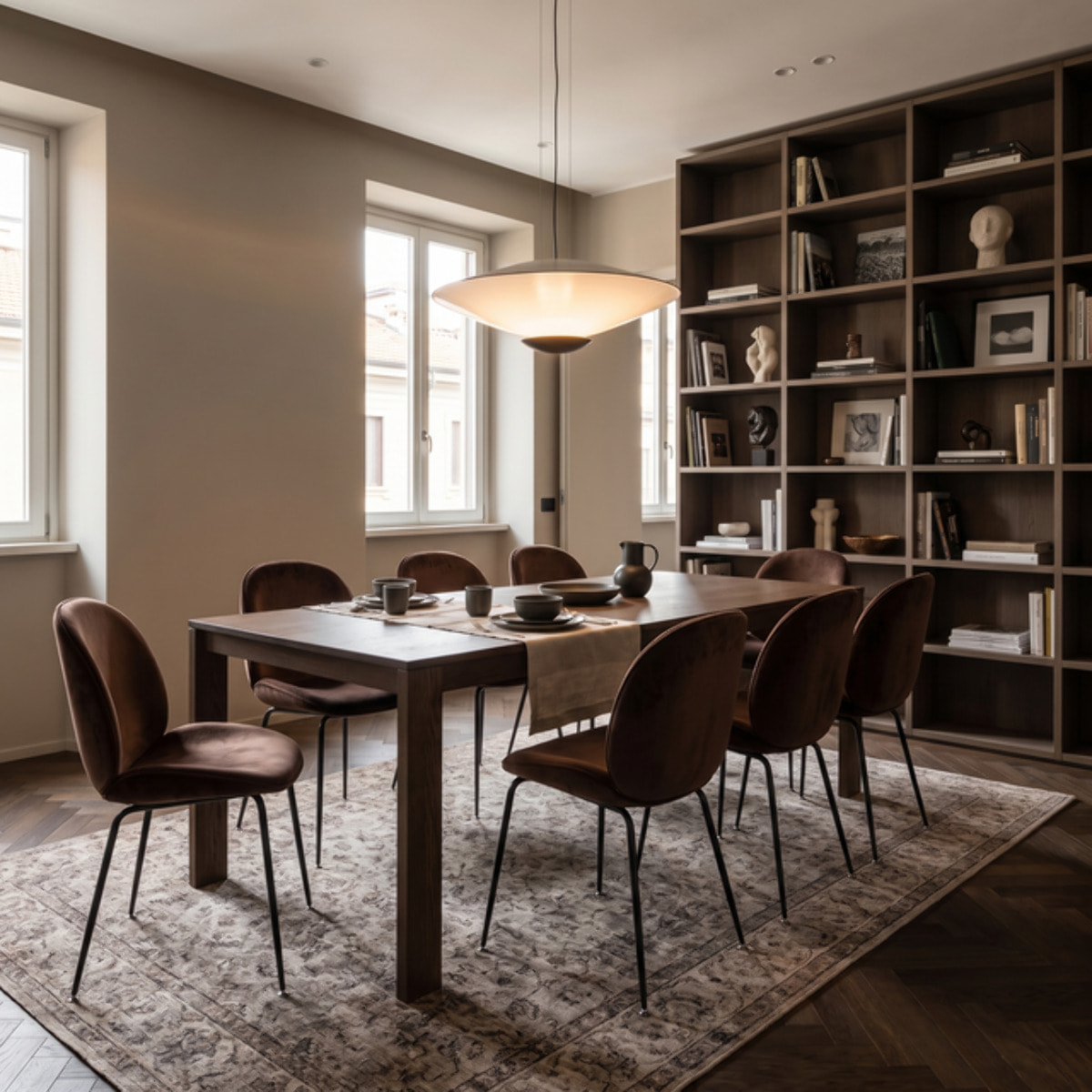 Sedia Imbottita in Effetto Velluto con Gambe in Acciaio, Design Moderno ed Elegante per Sala da Pranzo, Cucina, Soggiorno, Studio e Ufficio