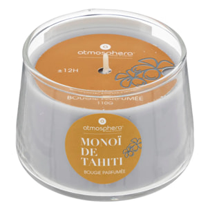 Bougie parfumée "Izor" en verre 100g monoï