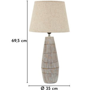 LAMPADA DA TAVOLO RESINA HANOI CM Ø 35X69,5