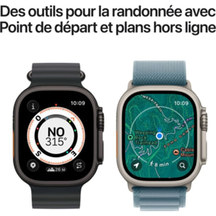 Montre connectée APPLE WATCH 49mm Tit Nat / Trail Bleu Ultra 3 S/M Ce