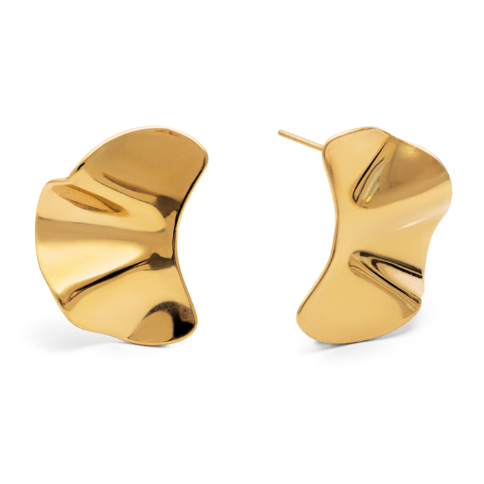 Pendientes Lora Acero Baño Oro