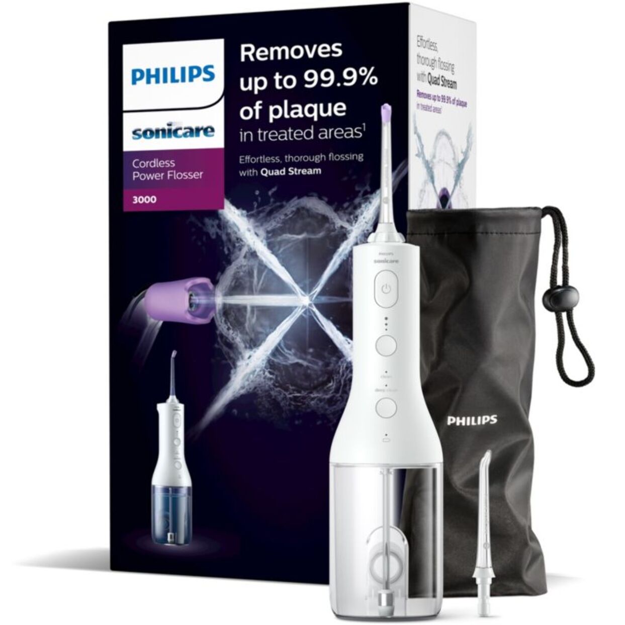 Hydropulseur PHILIPS Sonicare Powerflosser 3000 HX3826/31 sans fil