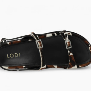 SANDALIAS ANIMAL PRINT NEGRAS A-PEGASO