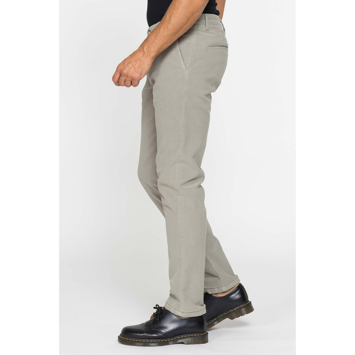 CHINO MOD. 624 FUSTAGNO ELASTICIZZATO. Vita regolare, gamba regolare