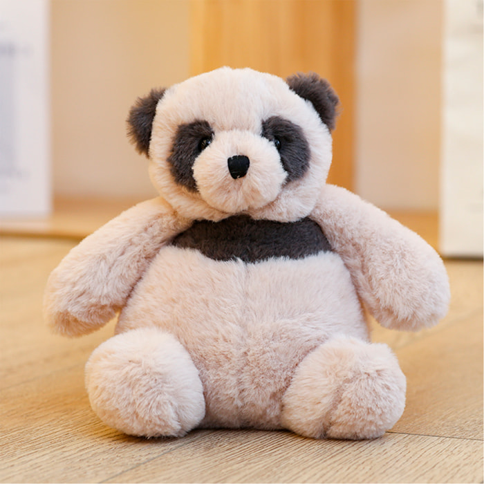 Peluche extrasuave y mullido Serie Dumpling. Diseño panda. 30 cm.