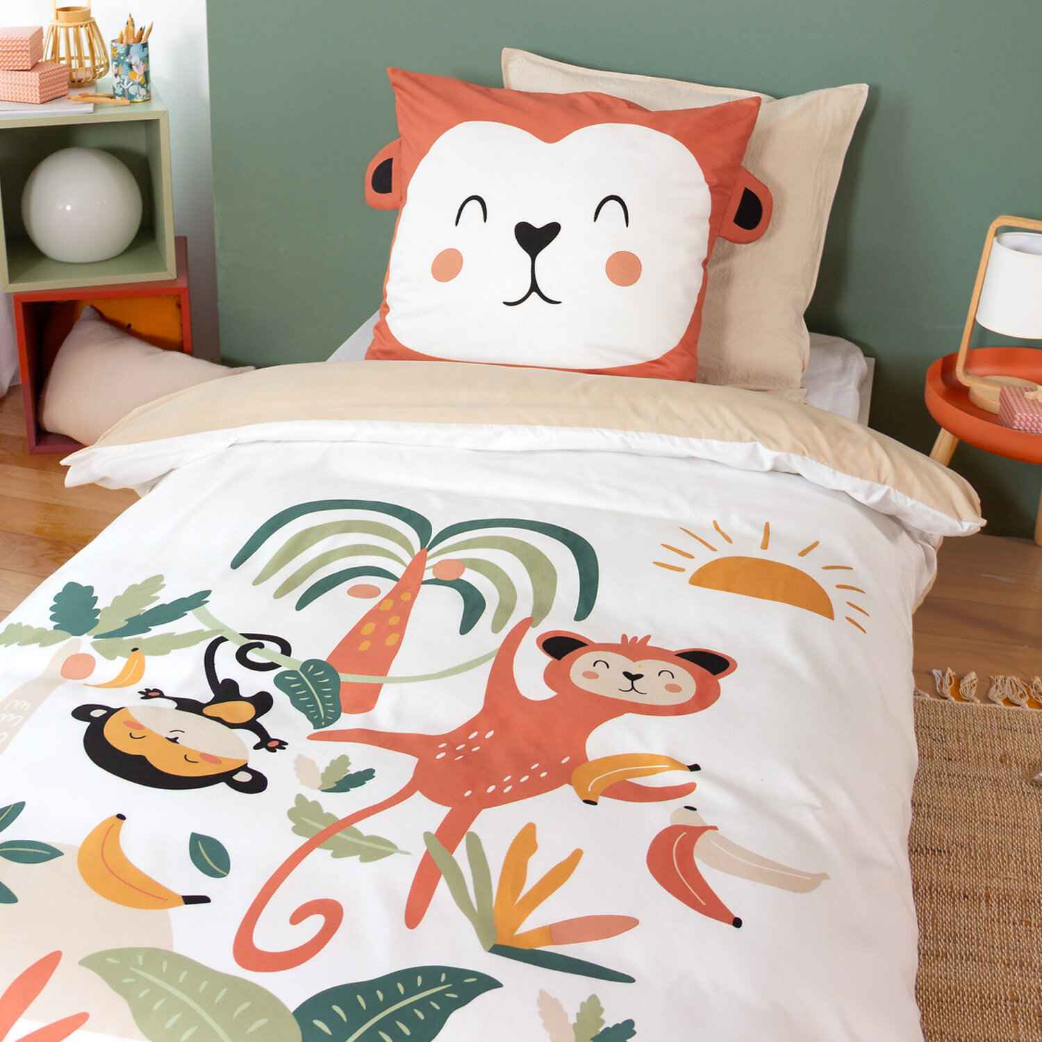 Parure de lit enfant imprimé 100% polyester - ousti