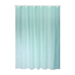 Rideau de douche Polyester WAVE 180x200cm QUALITE PREMIUM Vert Pastel - Anneaux inclus MSV