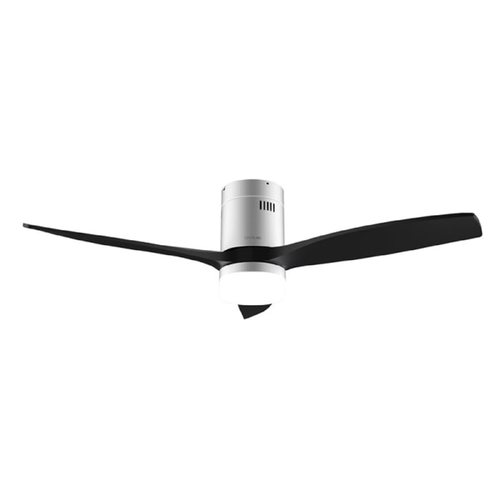 Ventilador de techo con luz EnergySilence Aero 5600 Aqua IronBlack Connected Cec