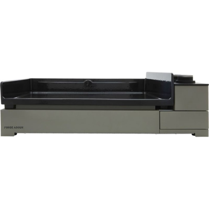 Plancha électrique FORGE ADOUR Premium E 60 A NG 2 brûleurs à poser, 58.5x40.5 cm