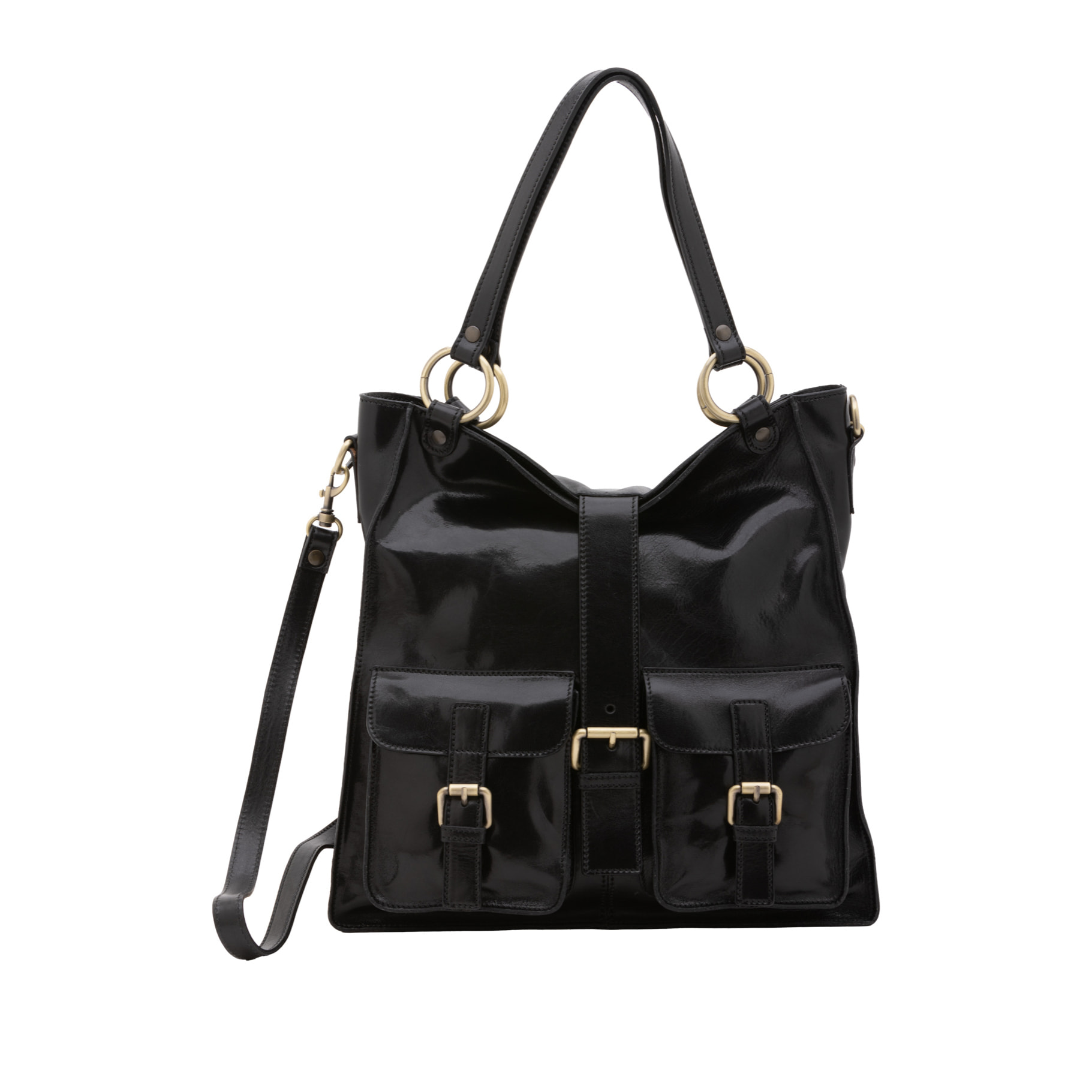 Borsa a spalla  da donna In Vera pelle Made in Italy 38x37x10 cm