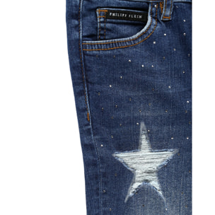 PHILIPP PLEIN Denim Trousers STARS