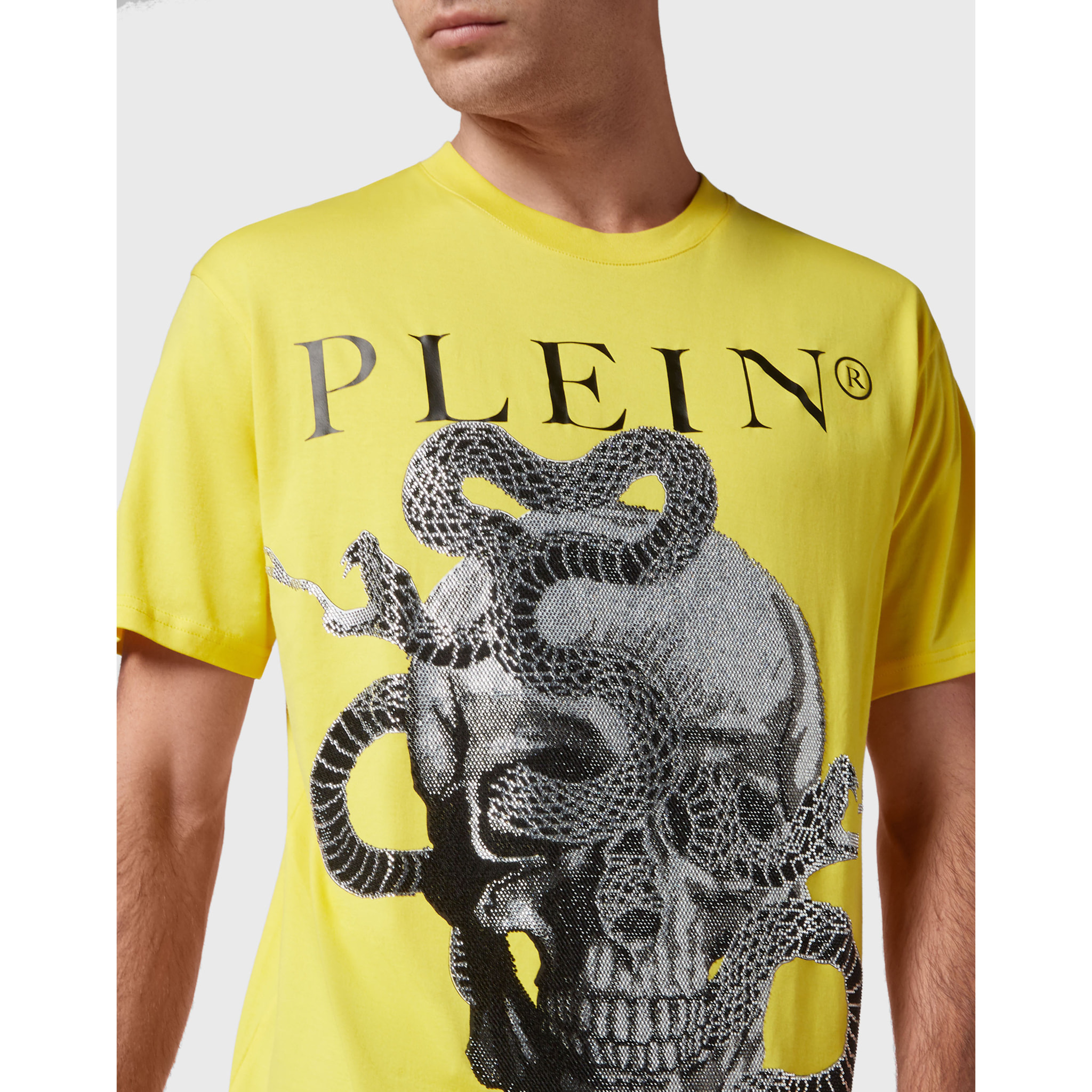 PHILIPP PLEIN T-Shirt Round Neck SNAKE