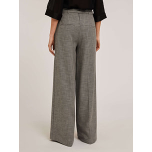 Motivi - Pantaloni palazzo con cinturino - Grigio