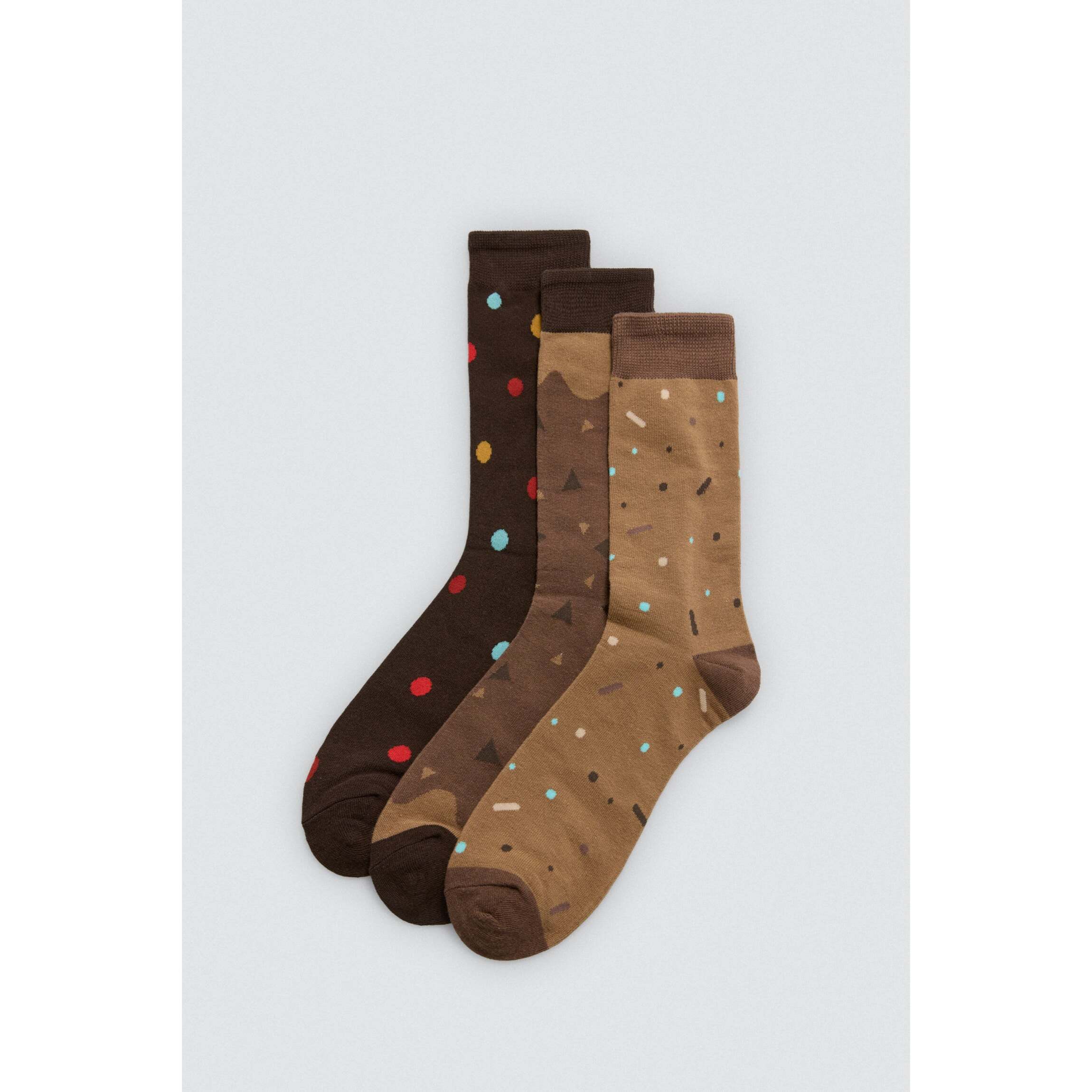 Confezione regalo di 3 calzini stampati per il compleanno