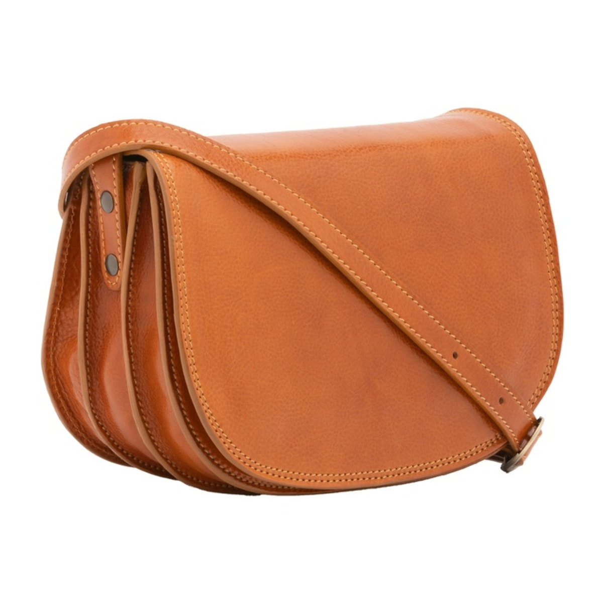 Borsa a tracolla da donna - Modello False - Vera pelle - 24.0 x 17.0 x 11.0 cm